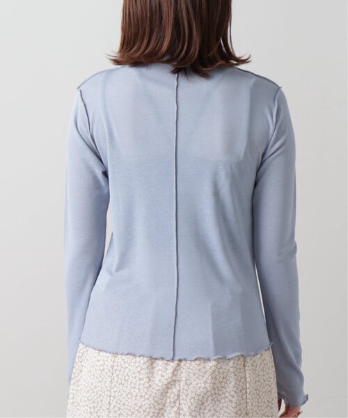 frames RAY CASSIN（フレームスレイカズン）の「シアーネットメロウタートルプルオーバー（Tシャツ/カットソー・レディース・オフホワイト/ブラック/ブルー/グリーン・FREE）」の13枚目の写真