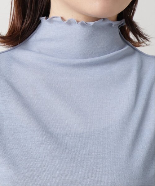 frames RAY CASSIN（フレームスレイカズン）の「シアーネットメロウタートルプルオーバー（Tシャツ/カットソー・レディース・オフホワイト/ブラック/ブルー/グリーン・FREE）」の14枚目の写真
