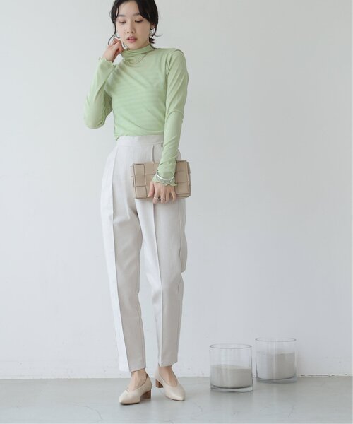 frames RAY CASSIN（フレームスレイカズン）の「シアーネットメロウタートルプルオーバー（Tシャツ/カットソー・レディース・オフホワイト/ブラック/ブルー/グリーン・FREE）」の22枚目の写真