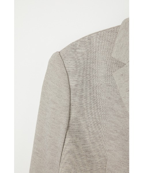 THROW by SLY(スローバイスライ)の「THROW MANNISH CROP TAILOR JK マニッシュ クロップ テイラー ジャケット(テーラードジャケット・レディース・ベージュ/ライトブラック・0/1)」の3枚目の写真