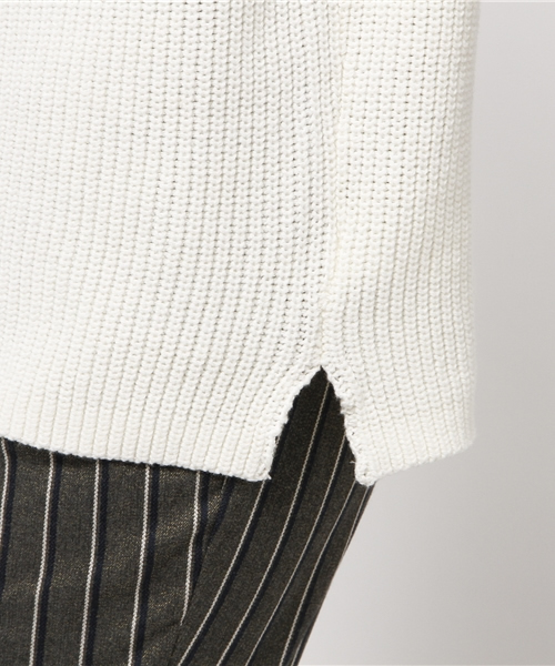 CIAOPANIC（チャオパニック）の「【Ciaopanic】パルキーA/C片畦ボトルNP/O（ニット/セーター・レディース・イエロー/ブルー/ネイビー/グレー/ホワイト・FREE）」の9枚目の写真