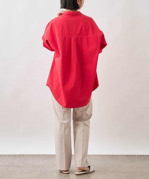 Omekashi（オメカシ）の「カラーオーバーシャツ（シャツ/ブラウス・レディース・レッド/ピンク/ブルー・FREE）」の22枚目の写真