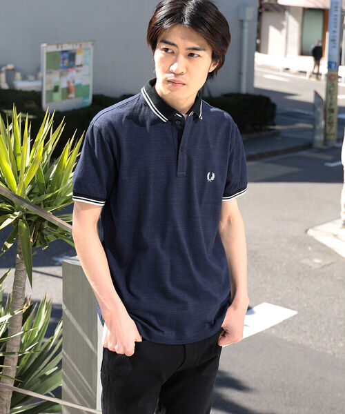 FRED PERRY×BEAMS別注 ネイビーポロシャツ UK 10 FRED PERRY×BEAMS別注 ネイビーポロシャツ UK 10
