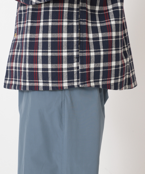 JOURNAL STANDARD relume(ジャーナルスタンダード レリューム)の「オーバーサイズ CPOチェックシャツ(シャツ/ブラウス・メンズ・パープル/ネイビー/ブルー/グリーン・MEDIUM/LARGE)」の11枚目の写真