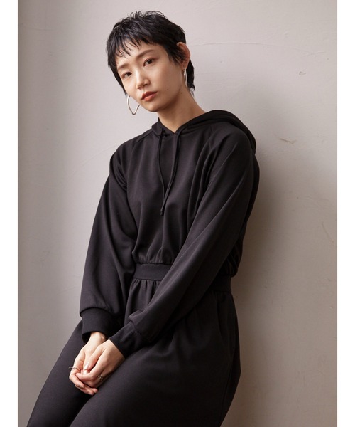 armonia（アルモニーア）の「armonia.フード付きカットワンピース＊（ワンピース・レディース・ブラック/ベージュ/グリーン・FREE）」の7枚目の写真