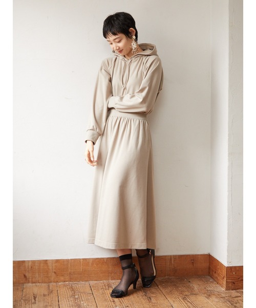 armonia（アルモニーア）の「armonia.フード付きカットワンピース＊（ワンピース・レディース・ブラック/ベージュ/グリーン・FREE）」の15枚目の写真
