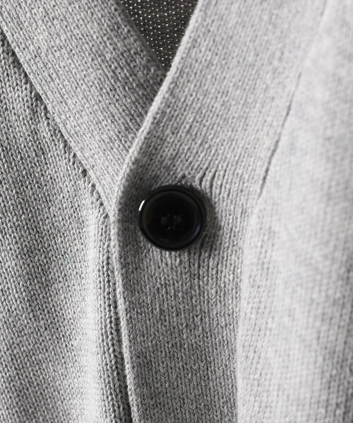 FREAK'S STORE（フリークスストア）の「WEB限定 ライトウェイト ルーズフィット コットンカーディガン/ルーズカーディガン（カーディガン/ボレロ・メンズ・グレー/ブラック/イエロー/グリーン・SMALL/MEDIUM/LARGE）」の7枚目の写真