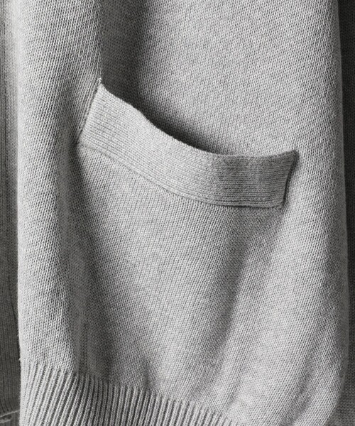 FREAK'S STORE（フリークスストア）の「WEB限定 ライトウェイト ルーズフィット コットンカーディガン/ルーズカーディガン（カーディガン/ボレロ・メンズ・グレー/ブラック/イエロー/グリーン・SMALL/MEDIUM/LARGE）」の8枚目の写真