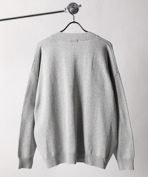 FREAK'S STORE（フリークスストア）の「WEB限定 ライトウェイト ルーズフィット コットンカーディガン/ルーズカーディガン（カーディガン/ボレロ・メンズ・グレー/ブラック/イエロー/グリーン・SMALL/MEDIUM/LARGE）」の9枚目の写真