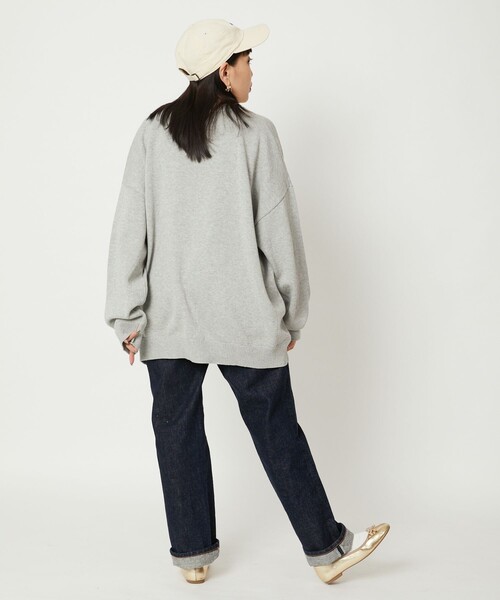 FREAK'S STORE（フリークスストア）の「WEB限定 ライトウェイト ルーズフィット コットンカーディガン/ルーズカーディガン（カーディガン/ボレロ・メンズ・グレー/ブラック/イエロー/グリーン・SMALL/MEDIUM/LARGE）」の22枚目の写真