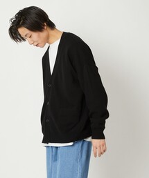 WEB限定 ライトウェイト ルーズフィット コットンカーディガン/ルーズカーディガン