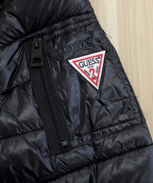 Guess（ゲス）の「ソフトナイロンMA-1中綿ブルゾン（MA-1・メンズ・ブラック・S/M/L/XL）」の10枚目の写真