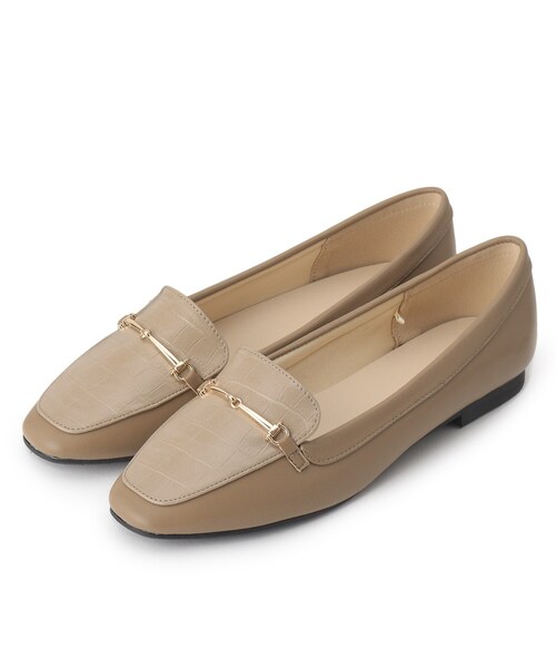 DRESKIP(ドレスキップ)の「◆素材コンビビットローファー(ドレスシューズ・レディース・アイボリー/ブラック/サンドベージュ・25/35/45)」の3枚目の写真