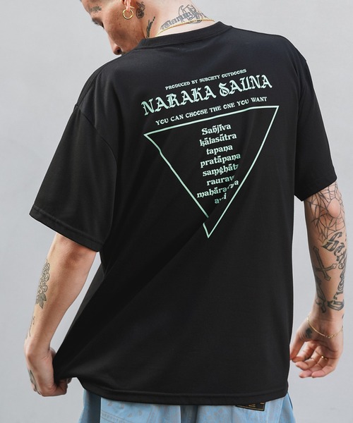Subciety（サブサエティ）の「NARAKA SAUNA TEE（Tシャツ/カットソー・メンズ・ブラック/ベージュ/ホワイト・LARGE/X-LARGE/XX-LARGE/MEDIUM/SMALL）」の3枚目の写真
