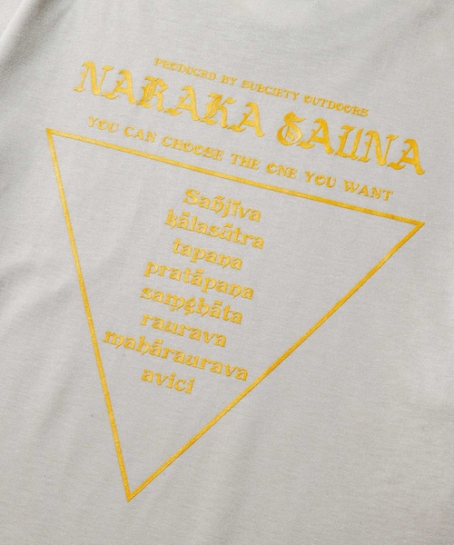Subciety（サブサエティ）の「NARAKA SAUNA TEE（Tシャツ/カットソー・メンズ・ブラック/ベージュ/ホワイト・LARGE/X-LARGE/XX-LARGE/MEDIUM/SMALL）」の11枚目の写真