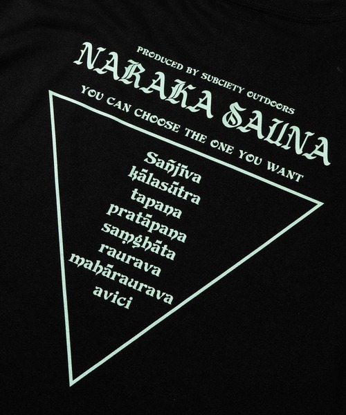 Subciety（サブサエティ）の「NARAKA SAUNA TEE（Tシャツ/カットソー・メンズ・ブラック/ベージュ/ホワイト・LARGE/X-LARGE/XX-LARGE/MEDIUM/SMALL）」の9枚目の写真