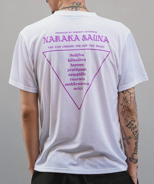 Subciety（サブサエティ）の「NARAKA SAUNA TEE（Tシャツ/カットソー・メンズ・ブラック/ベージュ/ホワイト・LARGE/X-LARGE/XX-LARGE/MEDIUM/SMALL）」の15枚目の写真