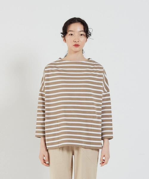 conges payes ADIEU TRISTESSE（コンジェ ペイエ アデュートリステス）の「バスクシャツ（Tシャツ/カットソー・レディース・パープル/ブルー/ベージュ・FREE）」の19枚目の写真