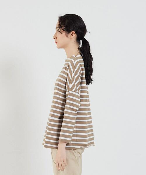 conges payes ADIEU TRISTESSE（コンジェ ペイエ アデュートリステス）の「バスクシャツ（Tシャツ/カットソー・レディース・パープル/ブルー/ベージュ・FREE）」の18枚目の写真