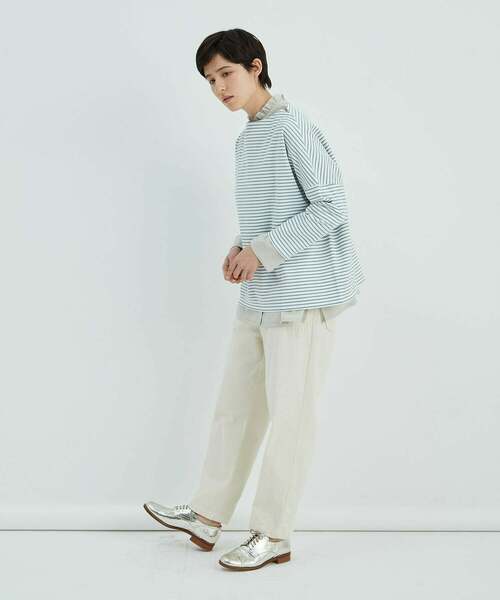 conges payes ADIEU TRISTESSE（コンジェ ペイエ アデュートリステス）の「バスクシャツ（Tシャツ/カットソー・レディース・パープル/ブルー/ベージュ・FREE）」の12枚目の写真