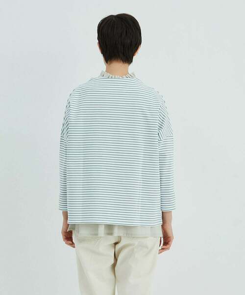 conges payes ADIEU TRISTESSE（コンジェ ペイエ アデュートリステス）の「バスクシャツ（Tシャツ/カットソー・レディース・パープル/ブルー/ベージュ・FREE）」の9枚目の写真