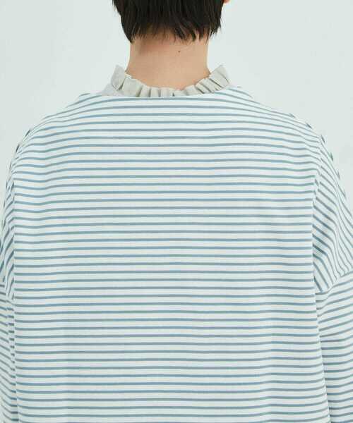 conges payes ADIEU TRISTESSE（コンジェ ペイエ アデュートリステス）の「バスクシャツ（Tシャツ/カットソー・レディース・パープル/ブルー/ベージュ・FREE）」の7枚目の写真