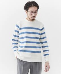 MEN'S MELROSE | ストレッチスムースクルーネックニット(ニット/セーター)
