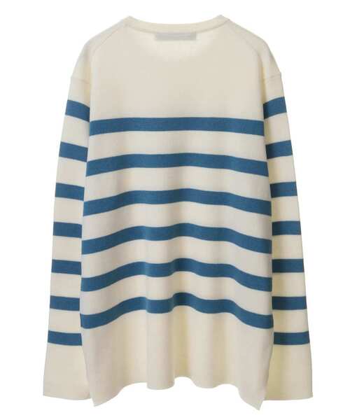 MEN'S MELROSE（メンズメルローズ）の「ストレッチスムースクルーネックニット（ニット/セーター・メンズ・グレー/ベージュ/ホワイト系その他・M/L）」の5枚目の写真