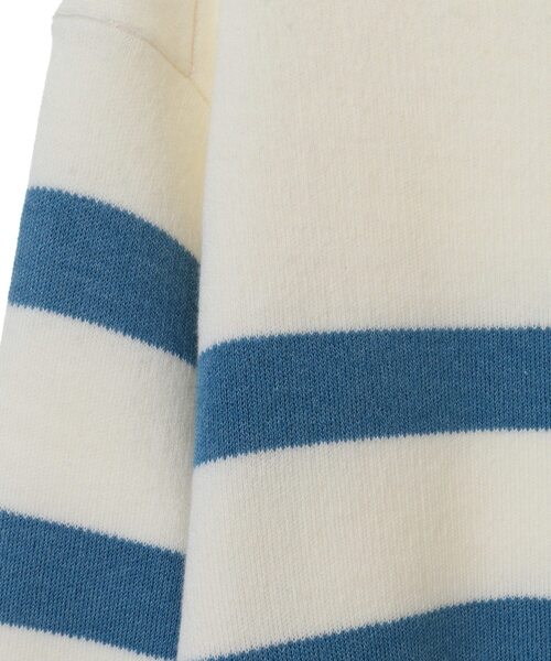 MEN'S MELROSE（メンズメルローズ）の「ストレッチスムースクルーネックニット（ニット/セーター・メンズ・グレー/ベージュ/ホワイト系その他・M/L）」の7枚目の写真