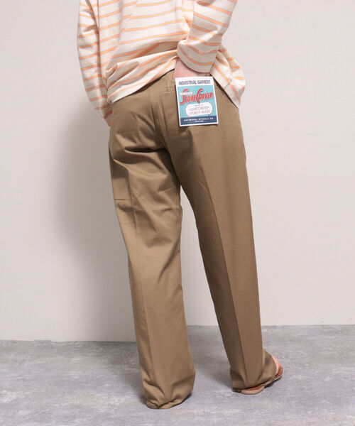 UNIVERSAL OVERALL（ユニバーサルオーバーオール）の「【UNIVERSAL OVERALL/ユニバーサルオーバーオール】WIDE PANTS（その他パンツ・レディース・ベージュ/ブラック・MEDIUM/SMALL）」の17枚目の写真