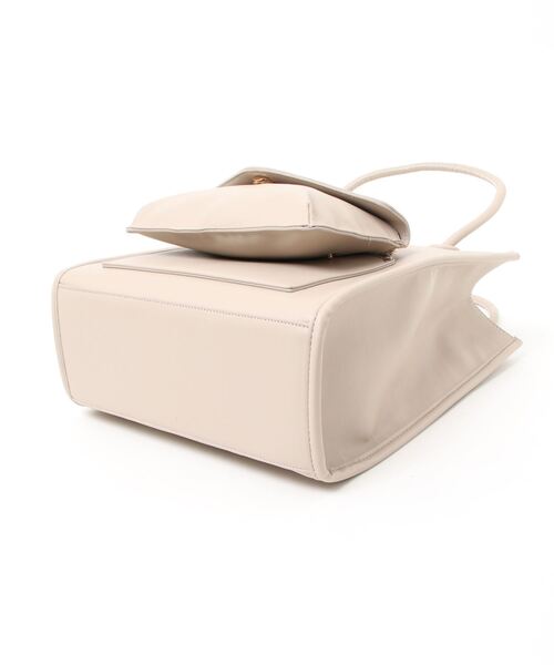 mysty woman（ミスティウーマン）の「マルチWAYトート＆ミニバッグ 269661（トートバッグ・レディース・ブラック/ベージュ・FREE）」の6枚目の写真