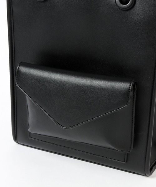 mysty woman（ミスティウーマン）の「マルチWAYトート＆ミニバッグ 269661（トートバッグ・レディース・ブラック/ベージュ・FREE）」の18枚目の写真