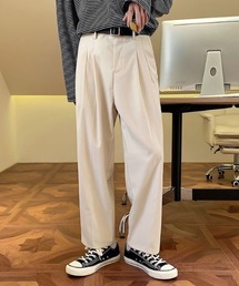 ダブルタックシンプルスラックス