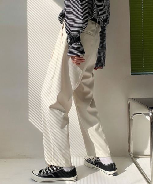 MGV(エムジーヴィー)の「ダブルタックシンプルスラックス(スラックス・メンズ・グレー/ブラック/ホワイト・MEDIUM/LARGE/X-LARGE)」の16枚目の写真