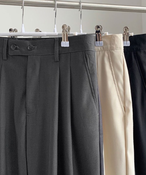 MGV(エムジーヴィー)の「ダブルタックシンプルスラックス(スラックス・メンズ・グレー/ブラック/ホワイト・MEDIUM/LARGE/X-LARGE)」の19枚目の写真