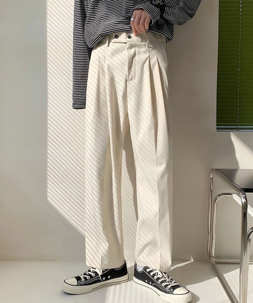 MGV(エムジーヴィー)の「ダブルタックシンプルスラックス(スラックス・メンズ・グレー/ブラック/ホワイト・MEDIUM/LARGE/X-LARGE)」の10枚目の写真