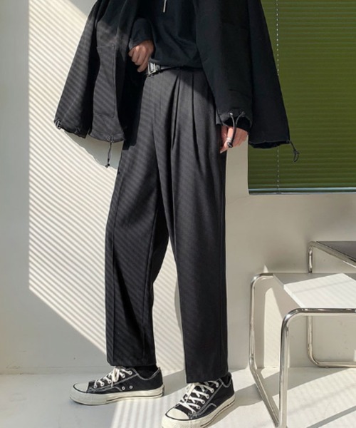 MGV(エムジーヴィー)の「ダブルタックシンプルスラックス(スラックス・メンズ・グレー/ブラック/ホワイト・MEDIUM/LARGE/X-LARGE)」の15枚目の写真