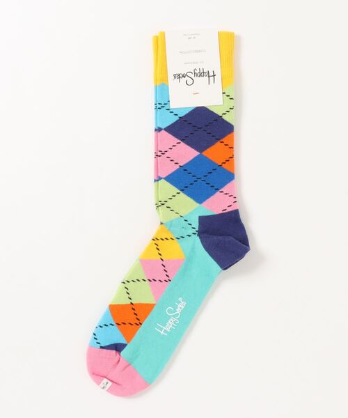 Happy Socks(ハッピーソックス)の「/HAPPY SOCKS/アーガイルデザインソックス(ソックス/靴下・メンズ・ホワイト/オレンジ/ピンク/その他/ブルー系その他/ネイビー/ブルー系その他2/その他4/その他5/その他6/その他2/その他3/その他8・MEDIUM)」の4枚目の写真
