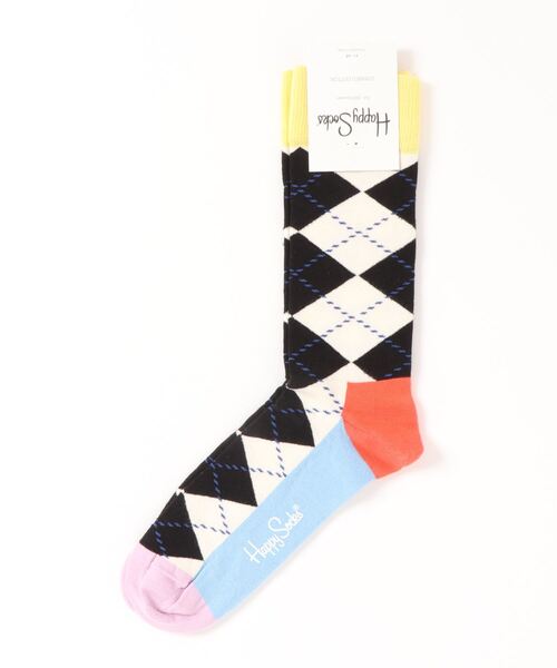 Happy Socks(ハッピーソックス)の「/HAPPY SOCKS/アーガイルデザインソックス(ソックス/靴下・メンズ・ホワイト/オレンジ/ピンク/その他/ブルー系その他/ネイビー/ブルー系その他2/その他4/その他5/その他6/その他2/その他3/その他8・MEDIUM)」の2枚目の写真