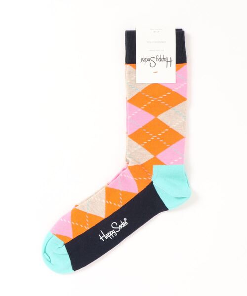 Happy Socks(ハッピーソックス)の「/HAPPY SOCKS/アーガイルデザインソックス(ソックス/靴下・メンズ・ホワイト/オレンジ/ピンク/その他/ブルー系その他/ネイビー/ブルー系その他2/その他4/その他5/その他6/その他2/その他3/その他8・MEDIUM)」の7枚目の写真