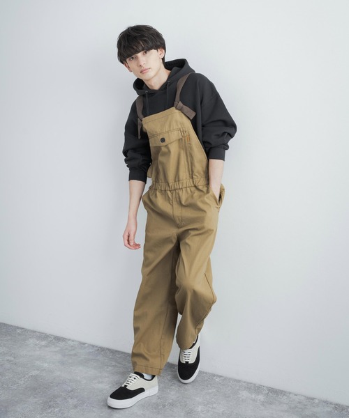 KRIFF MAYER(クリフメイヤー)の「KRIFF MAYER クリフメイヤー HINOKOサロペット オーバーオール(サロペット/オーバーオール・メンズ・ブラック/ベージュ/レッド/オリーブ/ブルー・M/L/XL)」の3枚目の写真