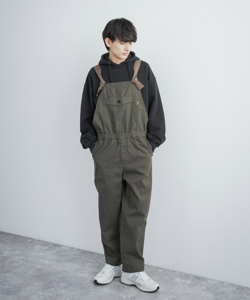 KRIFF MAYER(クリフメイヤー)の「KRIFF MAYER クリフメイヤー HINOKOサロペット オーバーオール(サロペット/オーバーオール・メンズ・ブラック/ベージュ/レッド/オリーブ/ブルー・M/L/XL)」の4枚目の写真