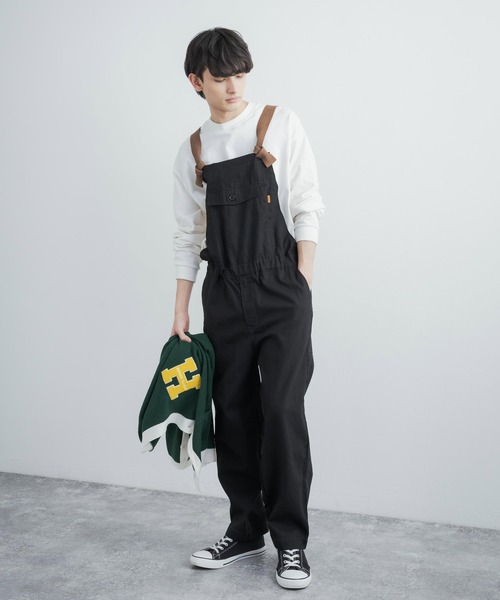 KRIFF MAYER(クリフメイヤー)の「KRIFF MAYER クリフメイヤー HINOKOサロペット オーバーオール(サロペット/オーバーオール・メンズ・ブラック/ベージュ/レッド/オリーブ/ブルー・M/L/XL)」の2枚目の写真