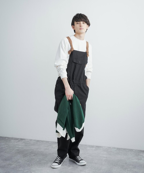 KRIFF MAYER(クリフメイヤー)の「KRIFF MAYER クリフメイヤー HINOKOサロペット オーバーオール(サロペット/オーバーオール・メンズ・ブラック/ベージュ/レッド/オリーブ/ブルー・M/L/XL)」の13枚目の写真