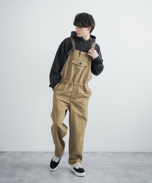 KRIFF MAYER(クリフメイヤー)の「KRIFF MAYER クリフメイヤー HINOKOサロペット オーバーオール(サロペット/オーバーオール・メンズ・ブラック/ベージュ/レッド/オリーブ/ブルー・M/L/XL)」の16枚目の写真