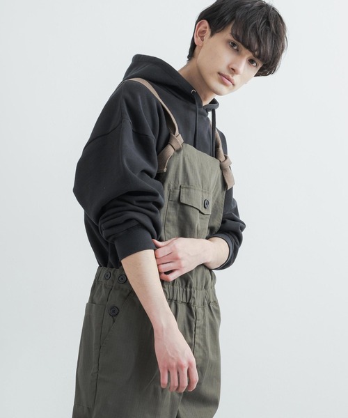 KRIFF MAYER(クリフメイヤー)の「KRIFF MAYER クリフメイヤー HINOKOサロペット オーバーオール(サロペット/オーバーオール・メンズ・ブラック/ベージュ/レッド/オリーブ/ブルー・M/L/XL)」の18枚目の写真