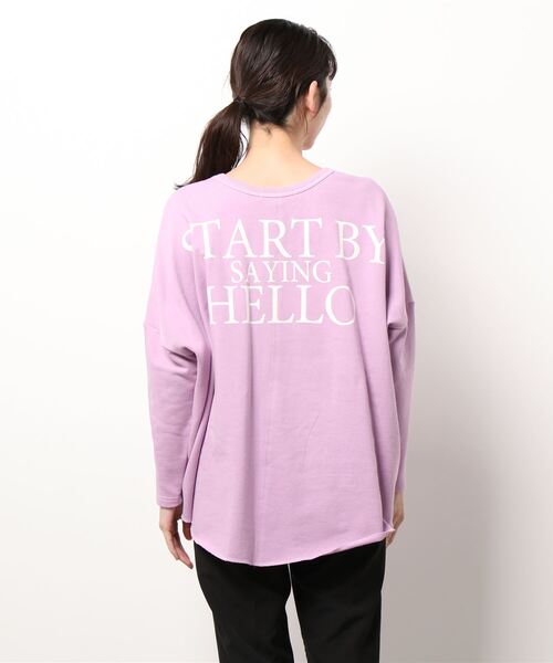 OUVRAGE CLASSE(ウヴラージュクラス)の「バックプリントスウェットプルオーバー(Tシャツ/カットソー・レディース・ピンク/アイボリー/オフホワイト/ネイビー・FREE)」の8枚目の写真