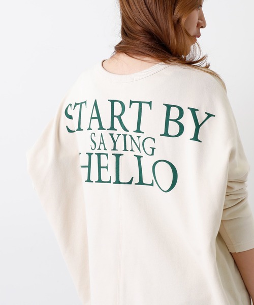 OUVRAGE CLASSE(ウヴラージュクラス)の「バックプリントスウェットプルオーバー(Tシャツ/カットソー・レディース・ピンク/アイボリー/オフホワイト/ネイビー・FREE)」の22枚目の写真