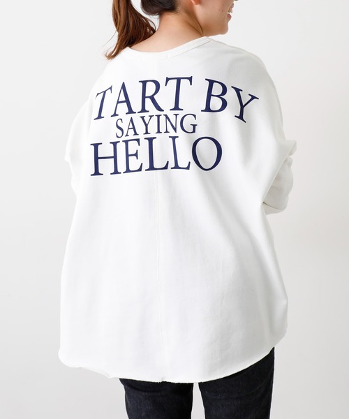 OUVRAGE CLASSE(ウヴラージュクラス)の「バックプリントスウェットプルオーバー(Tシャツ/カットソー・レディース・ピンク/アイボリー/オフホワイト/ネイビー・FREE)」の10枚目の写真