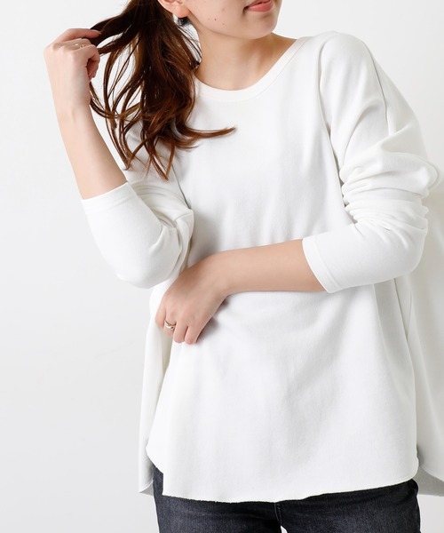 OUVRAGE CLASSE(ウヴラージュクラス)の「バックプリントスウェットプルオーバー(Tシャツ/カットソー・レディース・ピンク/アイボリー/オフホワイト/ネイビー・FREE)」の13枚目の写真